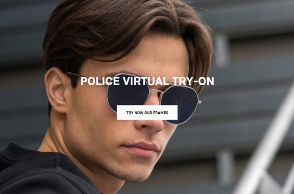 Essayage virtuel des lunettes de la marque Police