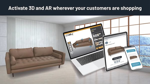 Virtual try-on furniture on mobile with Levar