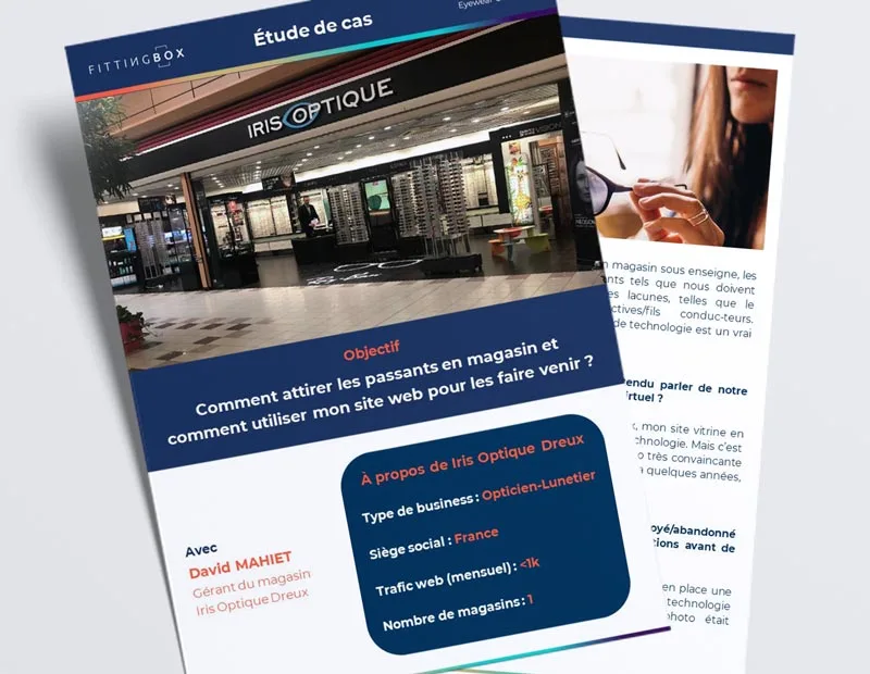 Essayage virtuel de lunettes en magasin