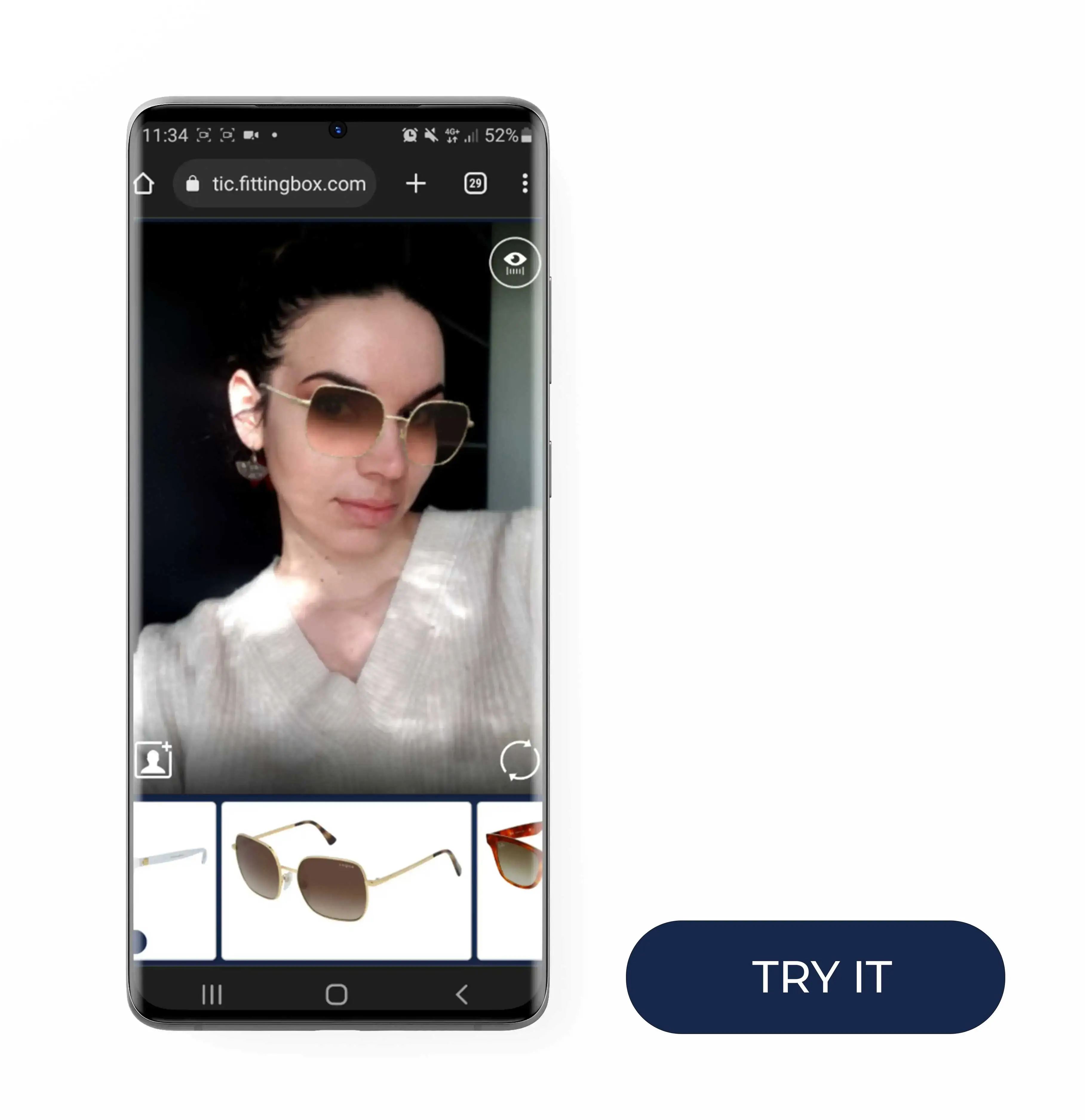 Try on glasses online virtually