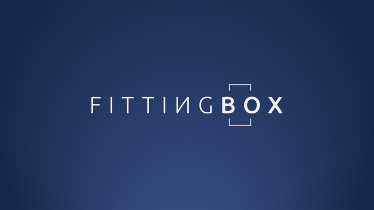 Fittingbox sur fond bleu