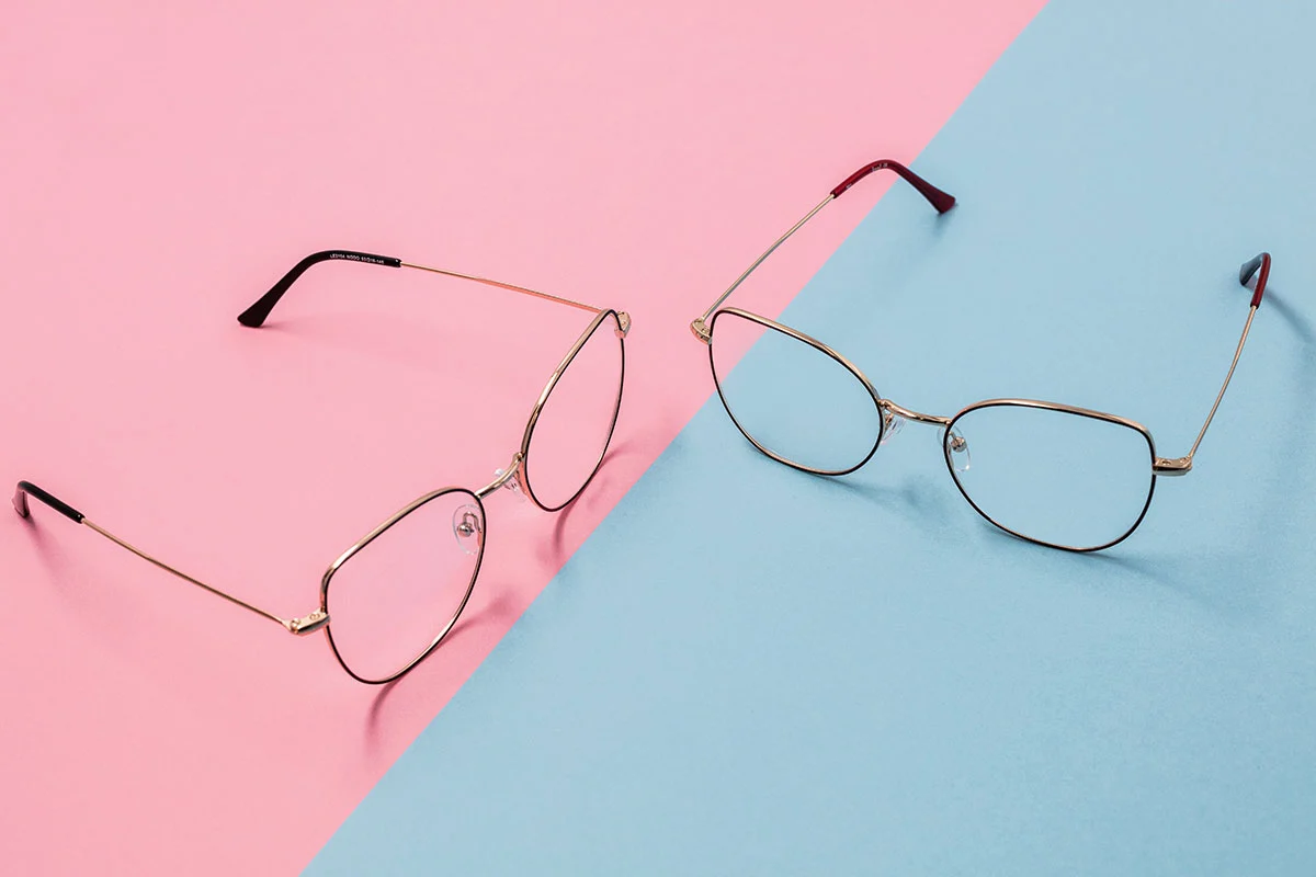 Glasses-two-metal