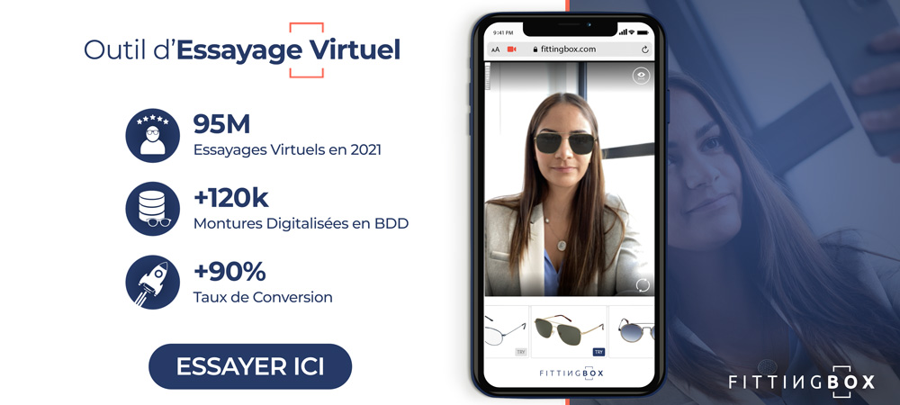 Solution pour Essayge virtuel de lunettes sur mobile