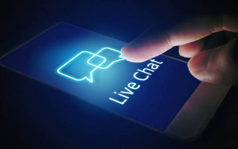 Build trust with a live chat feature