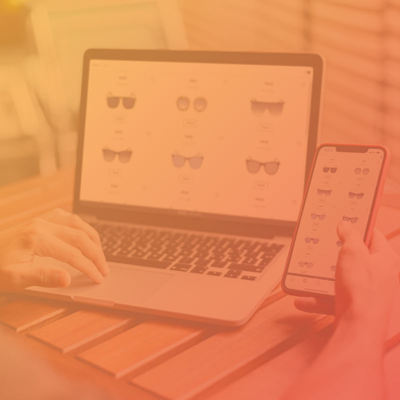 Estudos de caso sobre a experimentação virtual de óculos