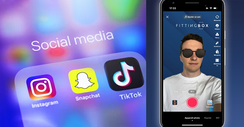 Fittingbox parmi les premiers à créer des filtres de lunettes HD sur le réseau social viral TikTok