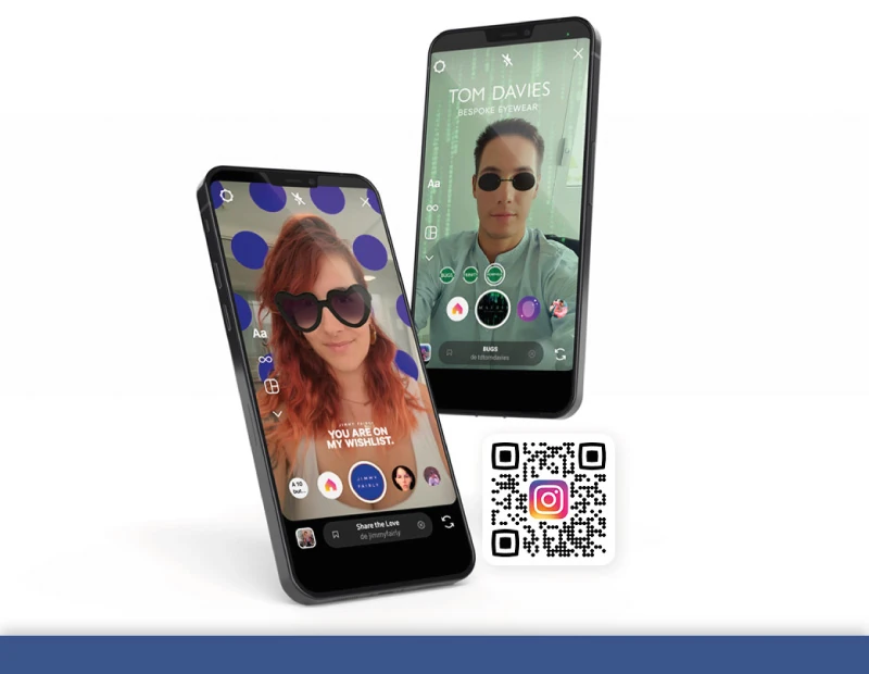 Instagram filter for eyewear business