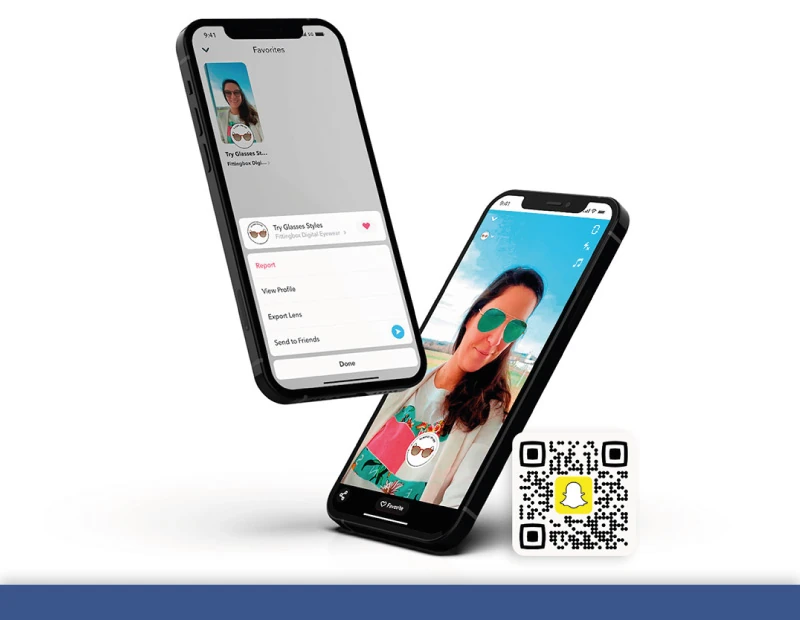 Snapchat filter to promote glasses catalog