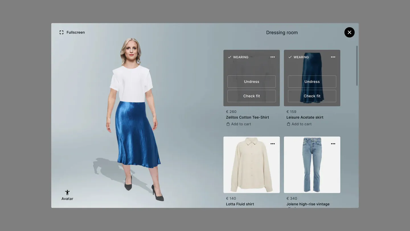 PictoFit try-on apparel and fahsion