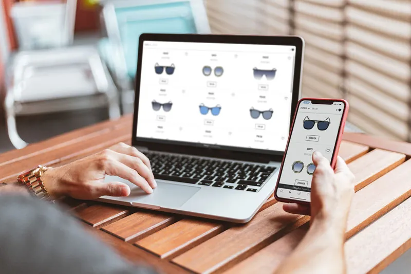 Expérience utilisateur responsive pour ecommerce de lunettes
