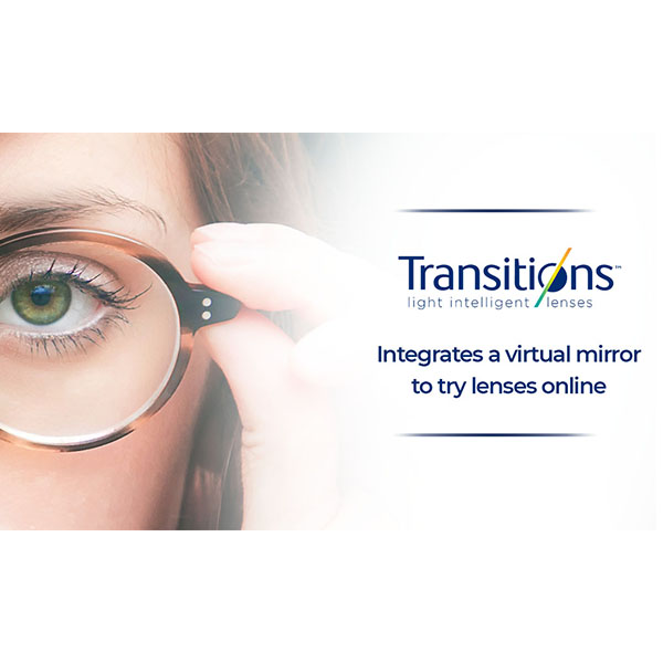 Virtually try on photochromic lens with Transitions Optical