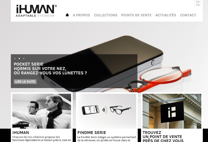 pointe de la technologies optique sur le site Ihuman