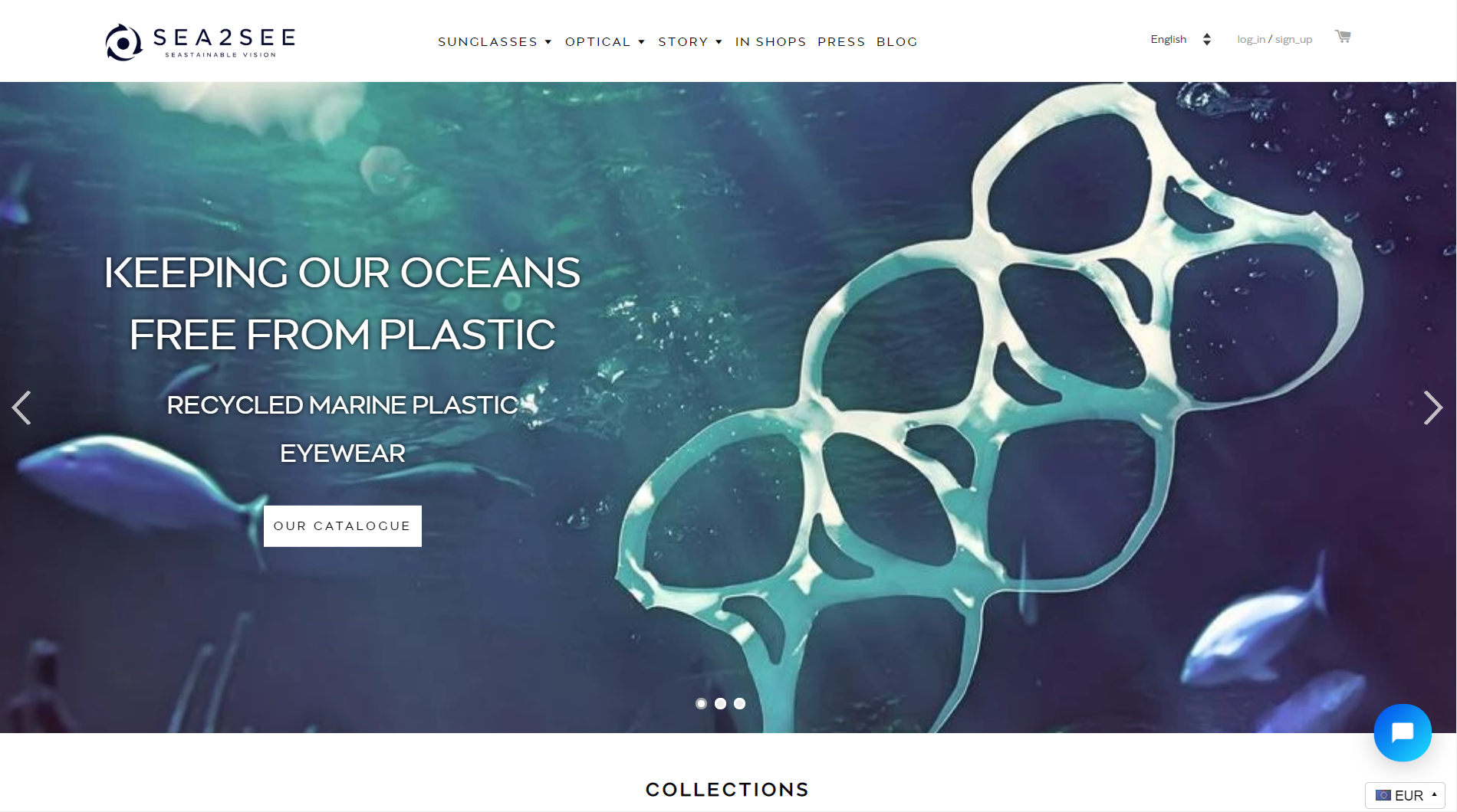 Sea2see for sustainable eyewear